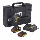 Furadeira de Impacto a Bateria Caterpillar com Maleta, Carregador, 2 Baterias e Clip de Cinto 18V DX12