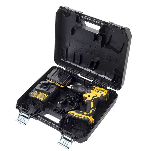 Furadeira Parafusadeira Dewalt de Impacto a Bateria 20V Brushless com Maleta Carregador 1/2" DCD7781D2-BR + 2 Baterias