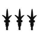 Kit 3 Ponteiras Ponta De Lança Ferro N12 Grade Portão Muro