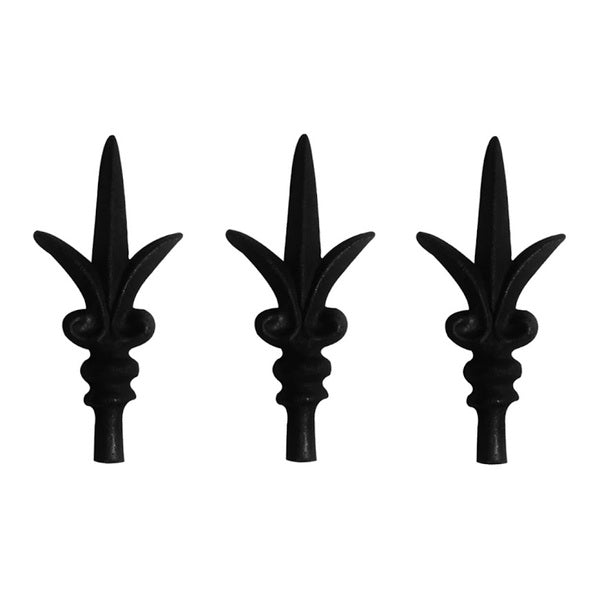 Kit 3 Ponteiras Ponta De Lança Ferro N12 Grade Portão Muro