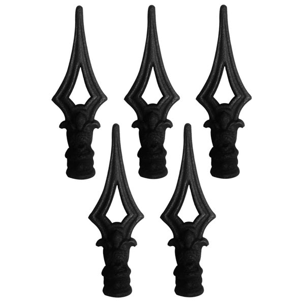 Kit 5 Ponteiras Ponta De Lança Ferro N07 Grade Portão Muro