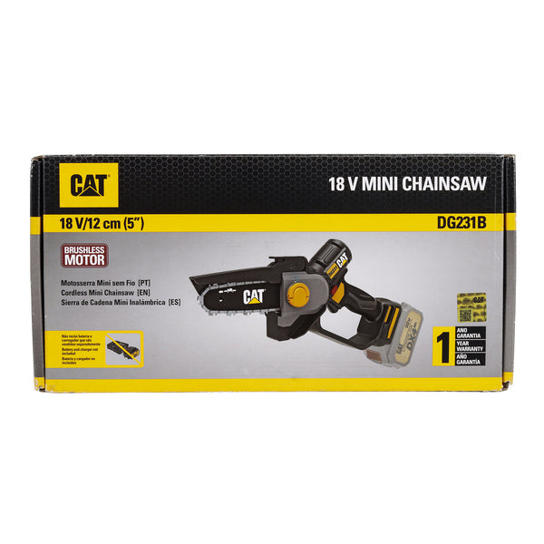 Mini Motosserra a Bateria Caterpillar Brushless DG231B 430W