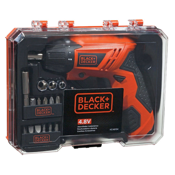 Parafusadeira a Bateria Black & Decker com Carregador e Acessórios 4,8V 1/4" KC4815K Bivolt