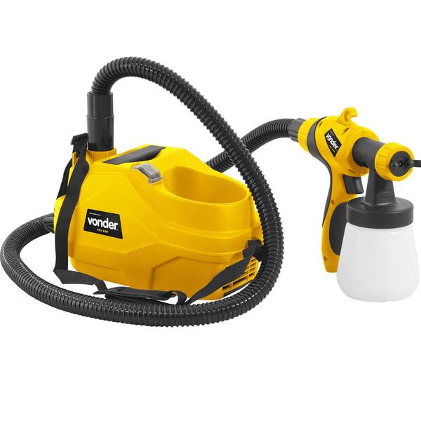 Pistola para Pintura Elétrica PEV 600 1,8mm 420 Watts 220 Volts Vonder Hvlp Jato 3 Opções Ajuste Volume Tinta