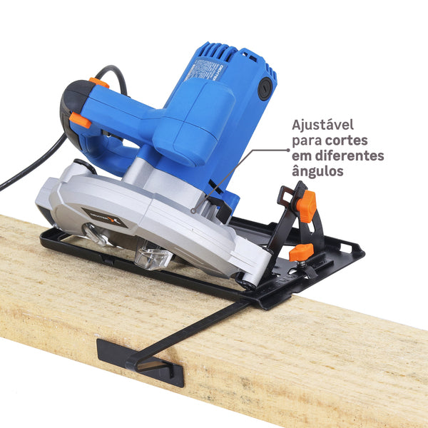 Serra Circular Elétrica Dexter 220V 1300w 7.1/4" 1300CIS2-185.5AB1 para Madeira
