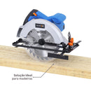 Serra Circular Elétrica Dexter 220V 1300w 7.1/4" 1300CIS2-185.5AB1 para Madeira